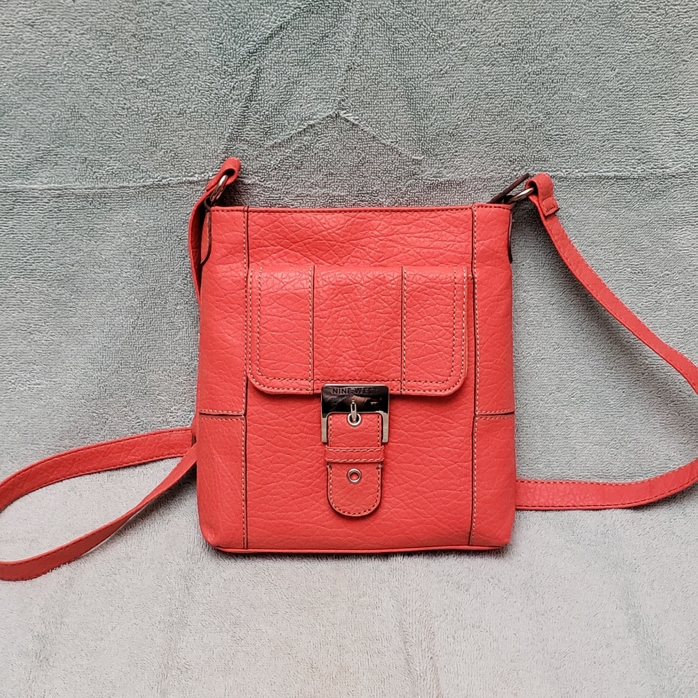 Nine West Mini Cross body Bag in Coral